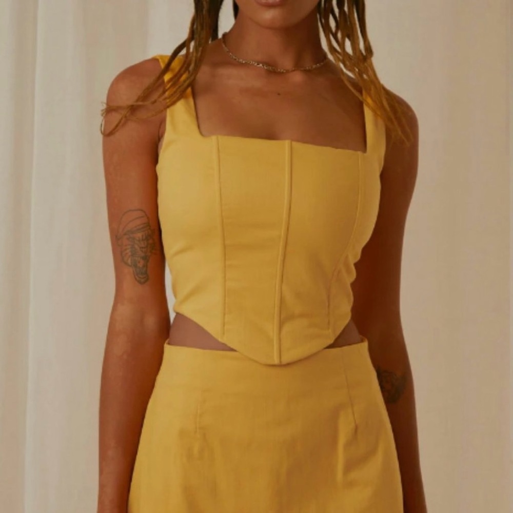 NWOT PepperMayo Mango Corset Top